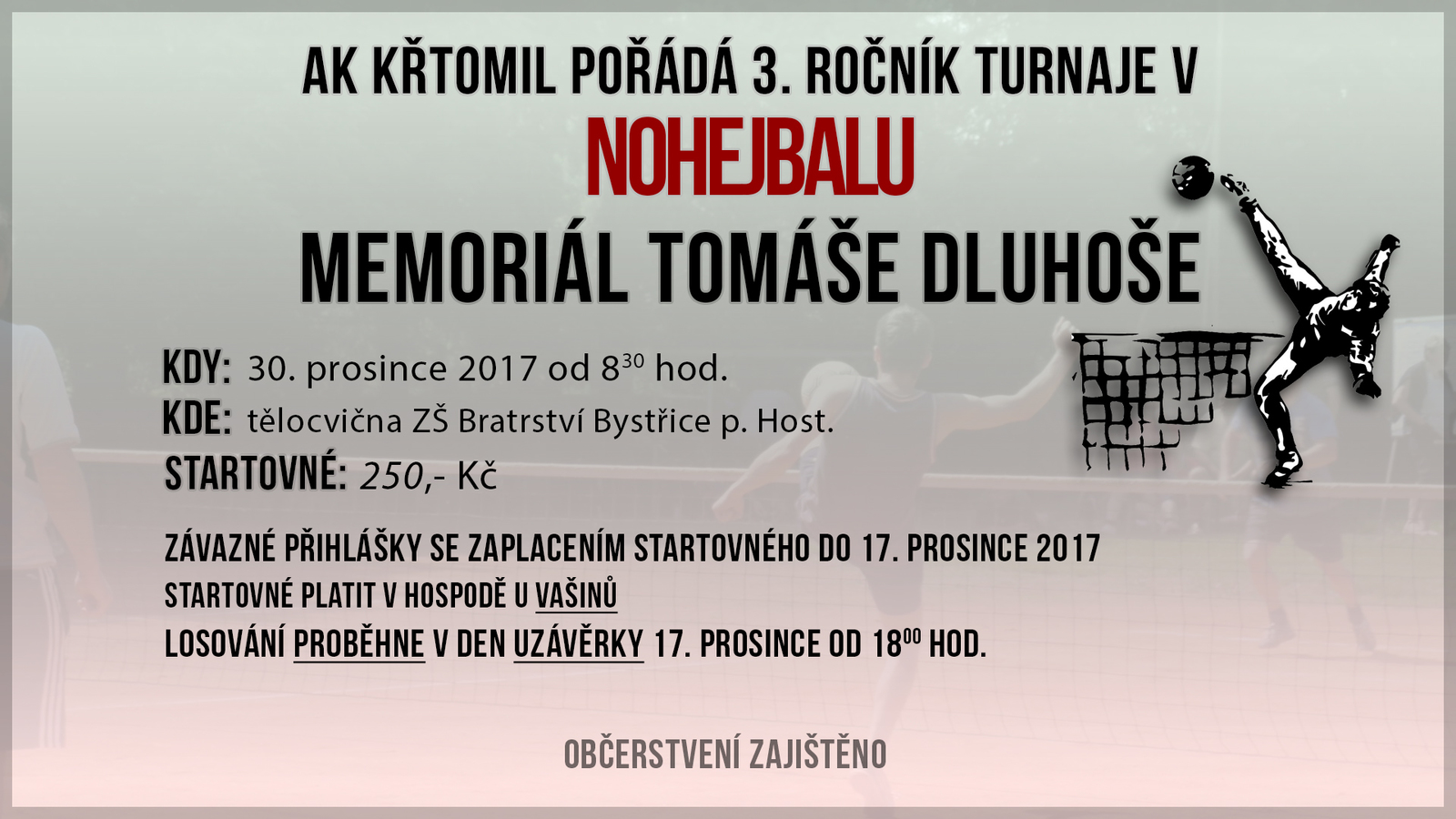 Nohejbalový turnaj 2017